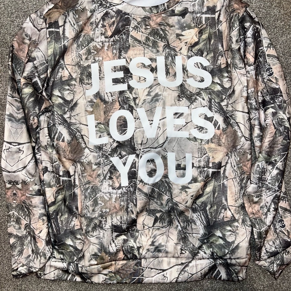 Camo crew neck